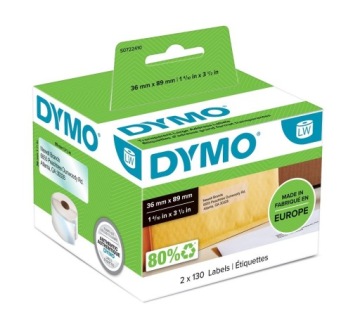 Адресная табличка DYMO - 89 x 36 мм, прозрачная S0722410 (X)