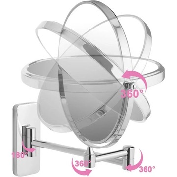 Подвесное зеркало в плафонах серого и серебристого цвета 10x Tectake
