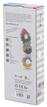 Деревянная головоломка-балансирующая башня Viga PolarB Balance Edu