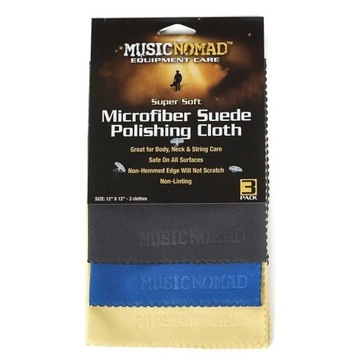Ткань для гитары - Music Nomad Suede Polishing Cloth, 3 шт., MN203