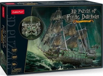 Puzzle 3D LED Cubic Fun 360 EL. LATAJĄCY HOLENDER statek
