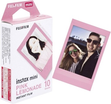 10 пленок Fujifilm Instax Mini Pink Lemon Cartridge 10 фотографий
