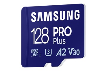 КАРТА microSDXC Samsung Pro PLUS 2023 128 ГБ UHS-I U3 + устройство чтения карт памяти