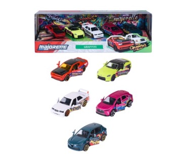 Набір автомобілів MAJORETTE 5 шт. графіті 1:64 (вживаний)