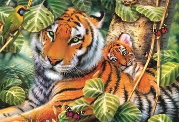 PUZZLE 1500EL. Dwa tygrysy-TREFL