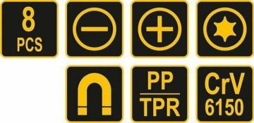 Набор длинных отверток 45 см.