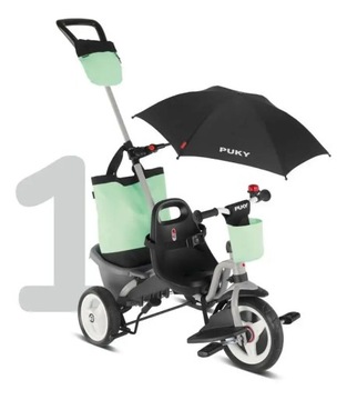 Szary rowerek trójkołowy Puky CEETY Comfort