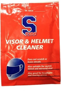 S100 Visor & Helmet Cleaner Салфетка для чистки шлема, 1 шт.