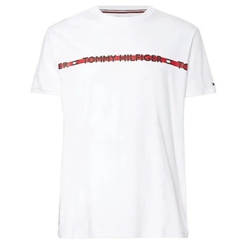 TOMMY HILFIGER KOSZULKA MĘSKA T-SHIRT WHITE r.L