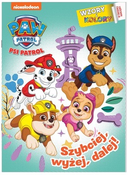 Kolorowanki Psi Patrol Szybciej, wyżej, dalej! l. Wzory i Kolory