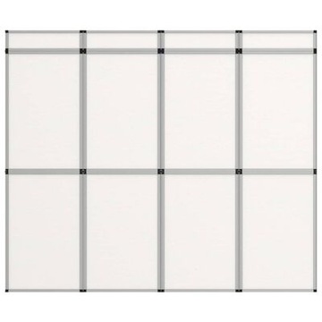 vidaXL 12-панельная складная видеостена 242x200 см белая
