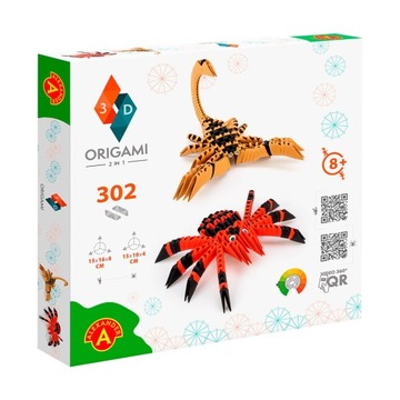 ORIGAMI 3D-2 w 1 PAJĄK,SKORPION/SPIDER,SCORPION