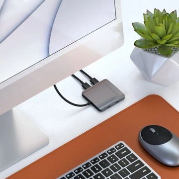 4-портовый концентратор USB-C Satechi — концентратор USB-C (4x USB-C) (серый космос)