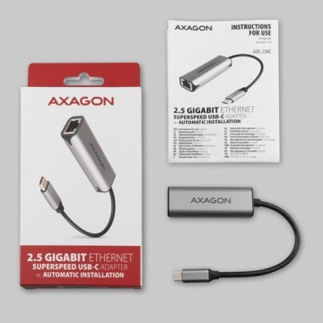 Сетевой адаптер ADE-25RC 2,5 Gigabit Ethernet, Realtek 8156, USB-C 3.2 Gen 1