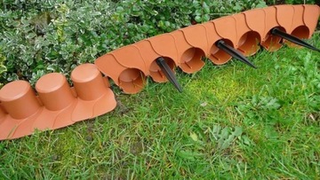 Пластиковый садовый бордюр Prosperplast 405 см x 6 см оранжевый