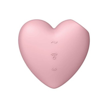 Вибратор-стимулятор-массажер с вибрацией-присасывателем Cutie Heart Satisfyer Heart 2in1
