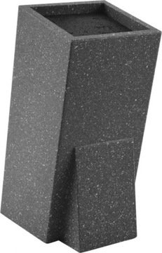 Подставка для ножей, блок из серого гранита для универсальных ножей.