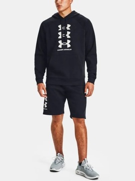 BLUZA MĘSKA UNDER ARMOUR Z KAPTUREM BAWEŁNA SPORTOWA DRESOWA 1357094-001