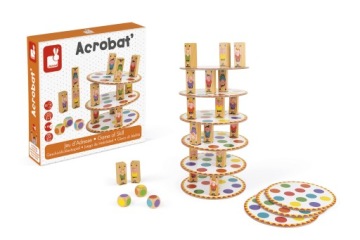 Janod Аркадная игра Семья Акробатов 5+