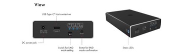 Obudowa zew Raid dla SSD HDD 2,5 SATA USB 3.2 Gen2