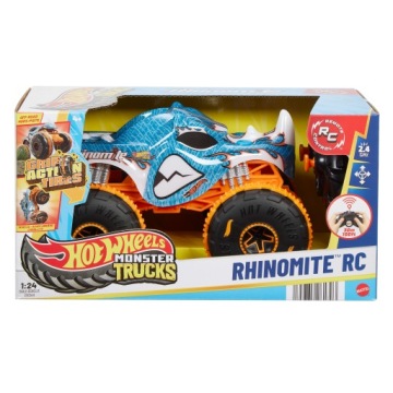 HOT WHEELS MONSTER TRUCK RC RHINOMITE 1:24 авто кероване пультом