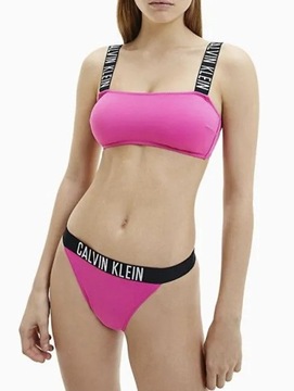 Dół od bikini Calvin Klein Swimwear RÓŻ XS