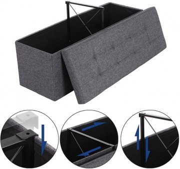 СУНДУК С МЯГКОЙ ОБИВКОЙ И СИДЕНЬЕМ ДЛЯ ХРАНЕНИЯ ПРЕДМЕТОВ-ОРГАНИЗАТОРОВ