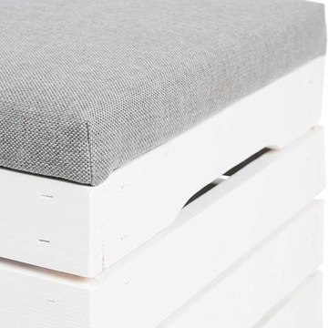 Пуф Игрушка Комод Сиденье Деревянный Комод БЕЛЫЙ Открывающийся Комод