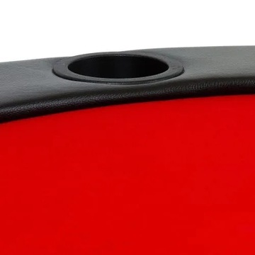 Красный складной покерный стол