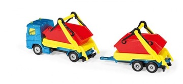 Грузовик с контейнером и прицепом