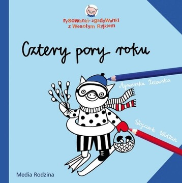 Wesoły Ryjek 4 Pory Roku - Kolorowanka i zagadki edu do rozwijania