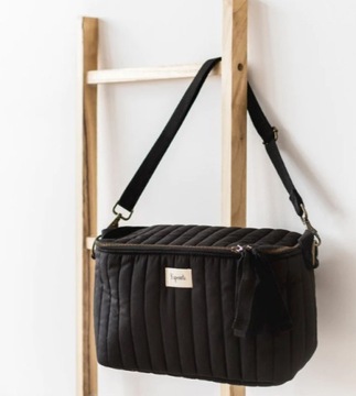 3 Sprouts Organizer Do Wózka Quilted Solid Black