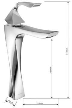 Mexen Estrella R02 Bathtub Chrome Battery