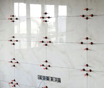 Zaciski klipsy system do poziomowania płytek zestaw 51 sztuk