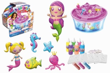Aqua Gelz Великий Набір Творчий Чарівні Русалки 6 гелів + аксесуари