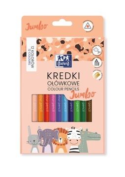 Kredki ołówkowe Oxford kids 12 szt. Jumbo