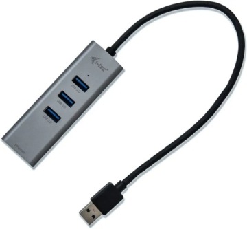 АДАПТЕР i-TEC USB 3.0 — LAN GIGABIT+HUB 3 порта ALU