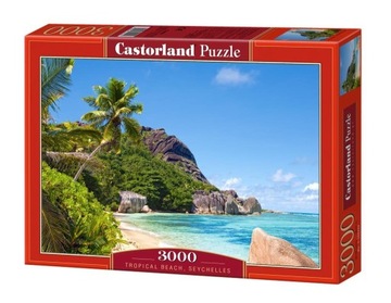 Puzzle Castorland Puzzle 3000 elementów Tropikalna plaża, Seszele
