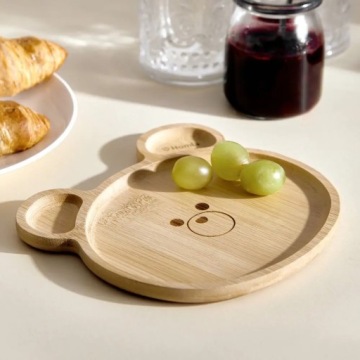 Тарелка BAMBOU, бамбуковый мишка 17х16 см HOMLA