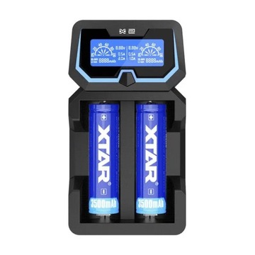 ЗАРЯДНОЕ УСТРОЙСТВО XTAR X2 NEW 18650/26650 Li-ION NI-MH 14500 16340 18650 AA AAA