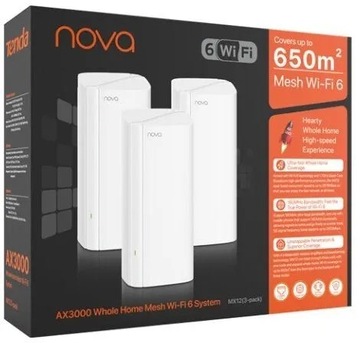 Tenda Nova MX12 System MESH 2,4/5GHz AX3000 3-pack