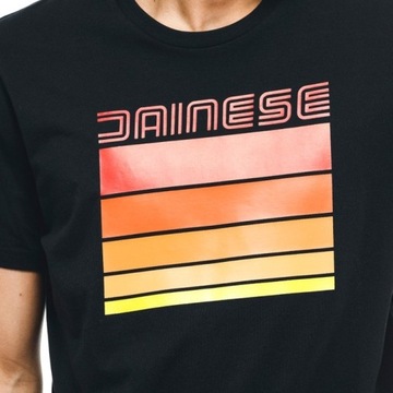 Футболка Dainese Stripes Черная/Красная S