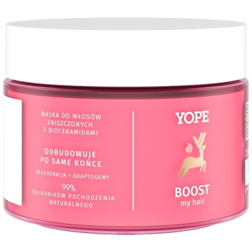 Yope Boost My Hair maska do włosów zniszczonych z bioceramidami 250ml P1