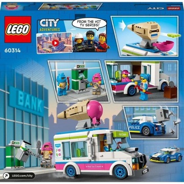 LEGO City 60314 Полицейская погоня за грузовиком с мороженым
