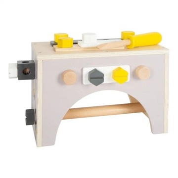 WALIZKA Z NARZĘDZIAMI MŁOTEK ŚRUBOKRĘT DREWNIANA SKRZYNKA 24 EL.