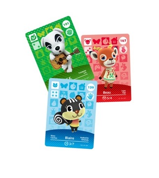 Дизайнерские карты AMIIBO Animal Crossing Happy Home, 3 карты