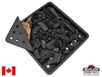 NAPOLEON Żeliwna TACKA do grilla na WĘGIEL DRZEWNY i DO WĘDZENIA na grillu