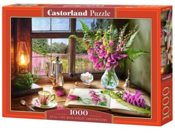 Puzzle 1000 Still life with Violet Snapdragons