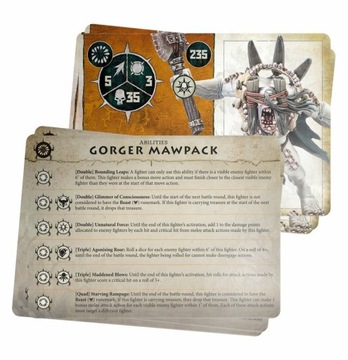 Warhammer Age of Sigmar WARCRY: GORGER MAWPACK 5 штук + карты без коробки