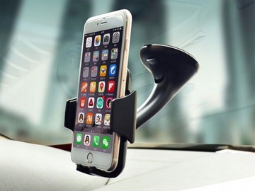 Uchwyt samochodowy do szyby CH-100 czarny